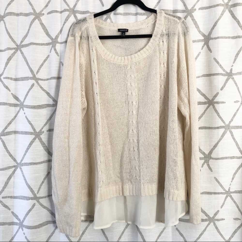 Torrid Cream Sweater